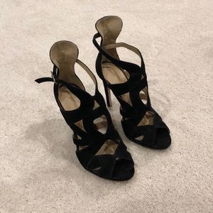 Zara black suede sandal
